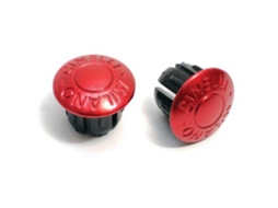 Cinelli End Plugs Cinelli-Milano Anod.Red-2 Pr