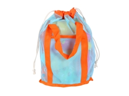 Bolsa De Armazenamento De Malha Para Brinquedos De Praia Yuysan 22x22x34cm Azul
