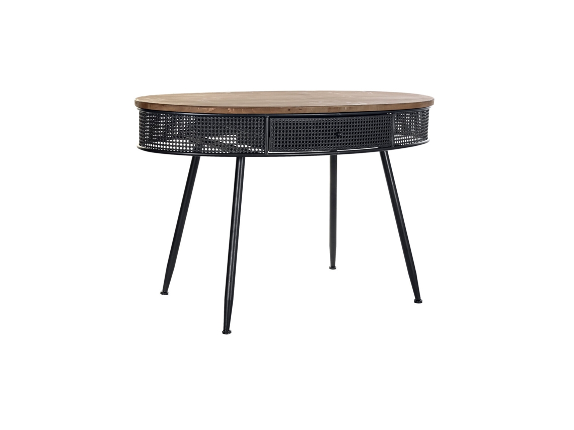 Console de Metal Preto com Formato de Abeto ALEXANDRA HOUSE LIVING (120x65x77cm)