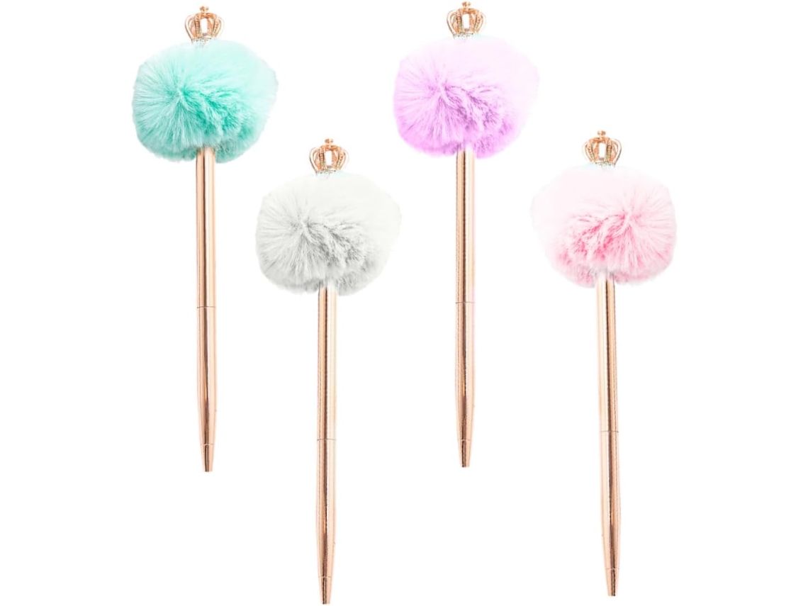 Conjunto De 8 Canetas Pompom Sewacc Para Escrita E Decoração, Canetas