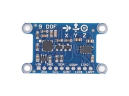 Módulo giroscópio digital de 9 eixos com sensor de campo magnético e velocidade angular, 3-5V