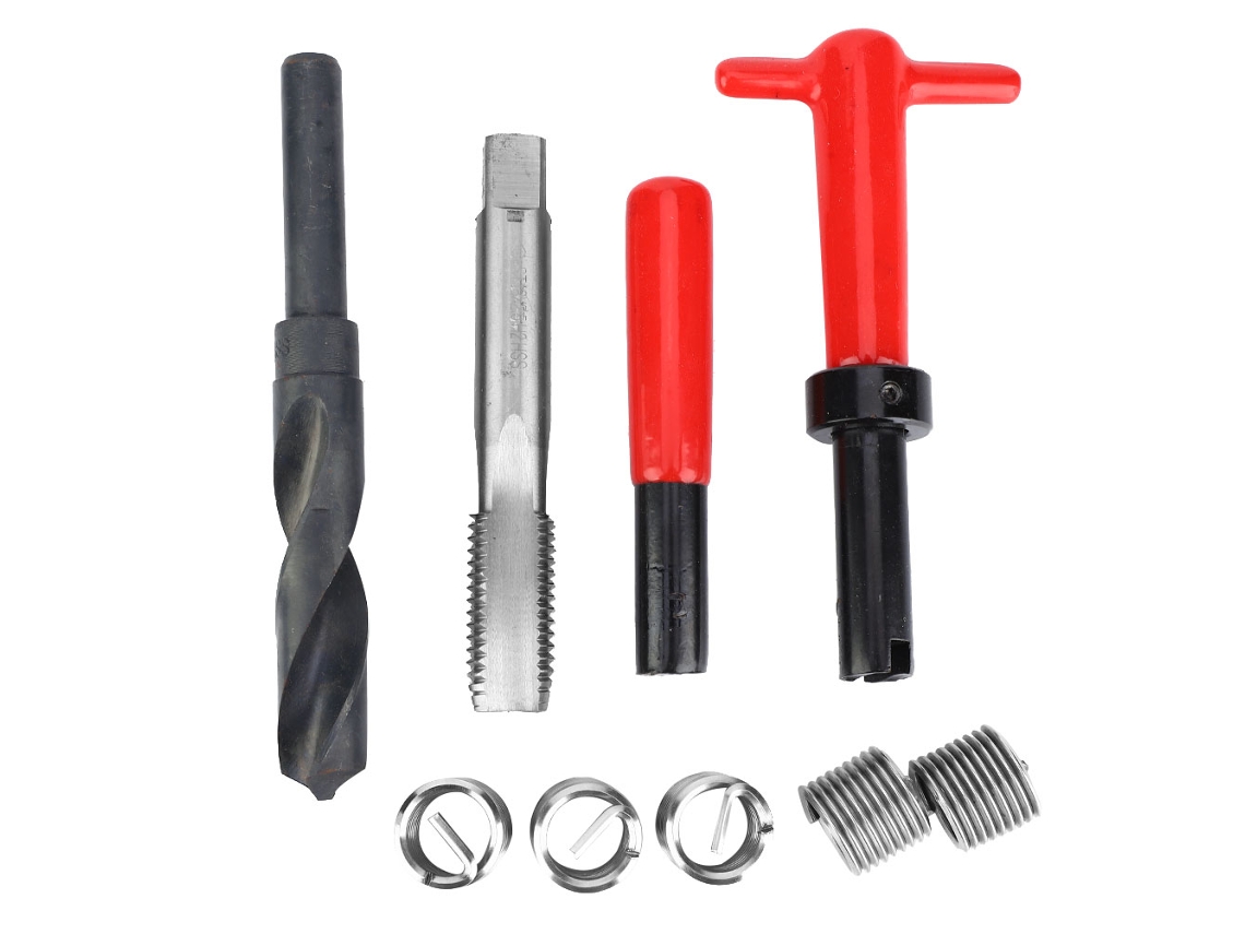 Kit De Inserção De Rosca M18x2.5 Laxiscreed Para Reparação De Roscas E Refastes