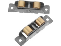 Conjunto De 2 Rodízios Para Porta Deslizante Com Rolamento Cobre, Roda