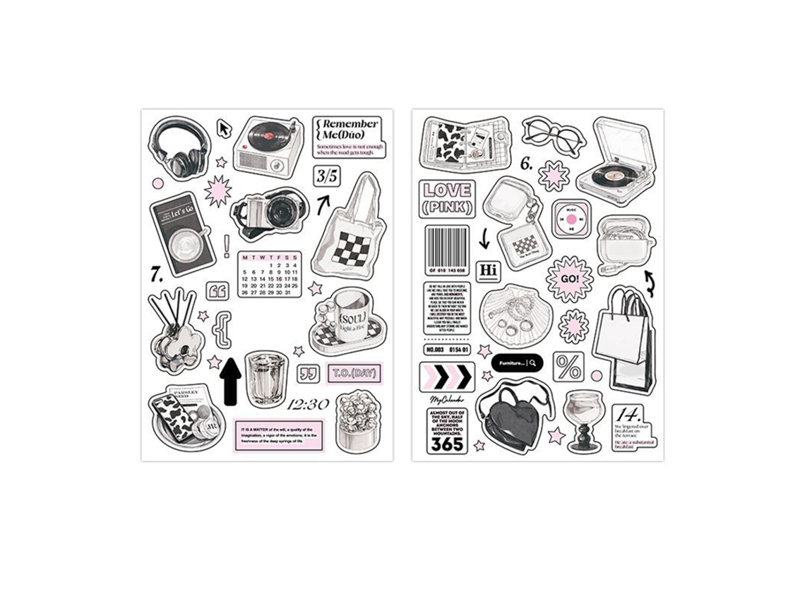 2 adesivos decorativos de desenho cartoon, autoadesivos, DIY | S/MARCA