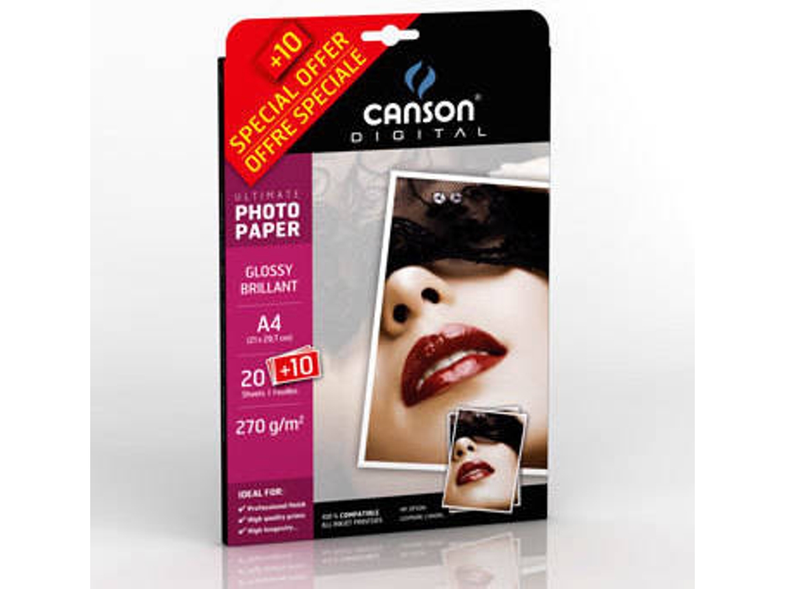 Papel Fotográfico CANSON 1084331 (A4 - 30 Folhas)