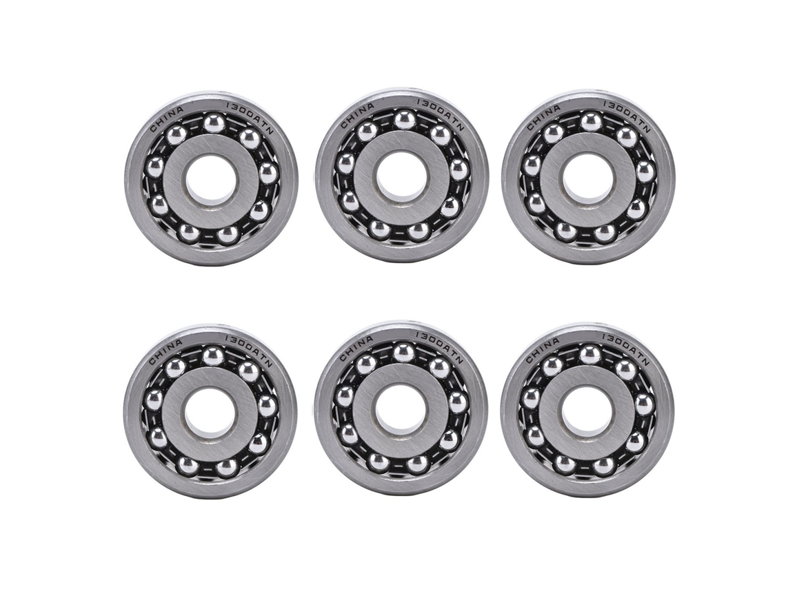 6pcs Rolamentos De Bola Radial De Duas Fileiras Autoalinháveis Para Instrumentos E Motores1300