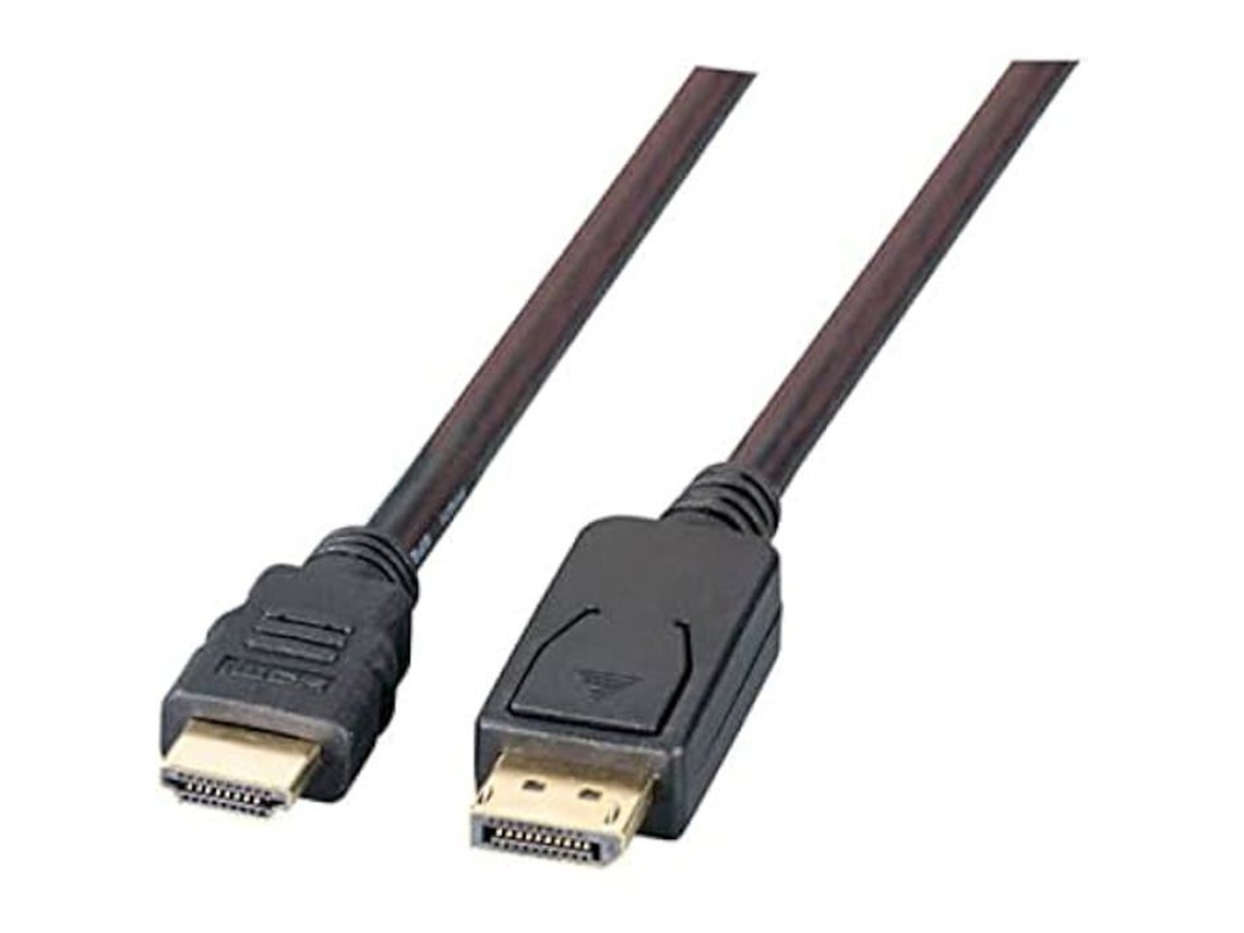 Cabo Adaptador Displayport Para Hdmi Efb Elektronik 2 M Full Hd 1080p Preto Conectores Banhados A Ouro Slowmoose