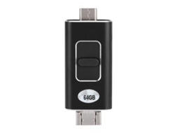 Pen Drive Usb 4 Em 1 (adequado Para Celulares Apple E Android, Armazenamento De Alta Velocidade)