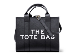 Bolsa Tote de Lona para Mulher, com Fecho e Cinto Ajustável de Bandoleira