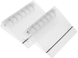 Pasta Transparente A5 Com 6 Argolas, Material Pp, Ideal Para Uso Em Escritório, Pacote Com 2 Unidade Gokoco