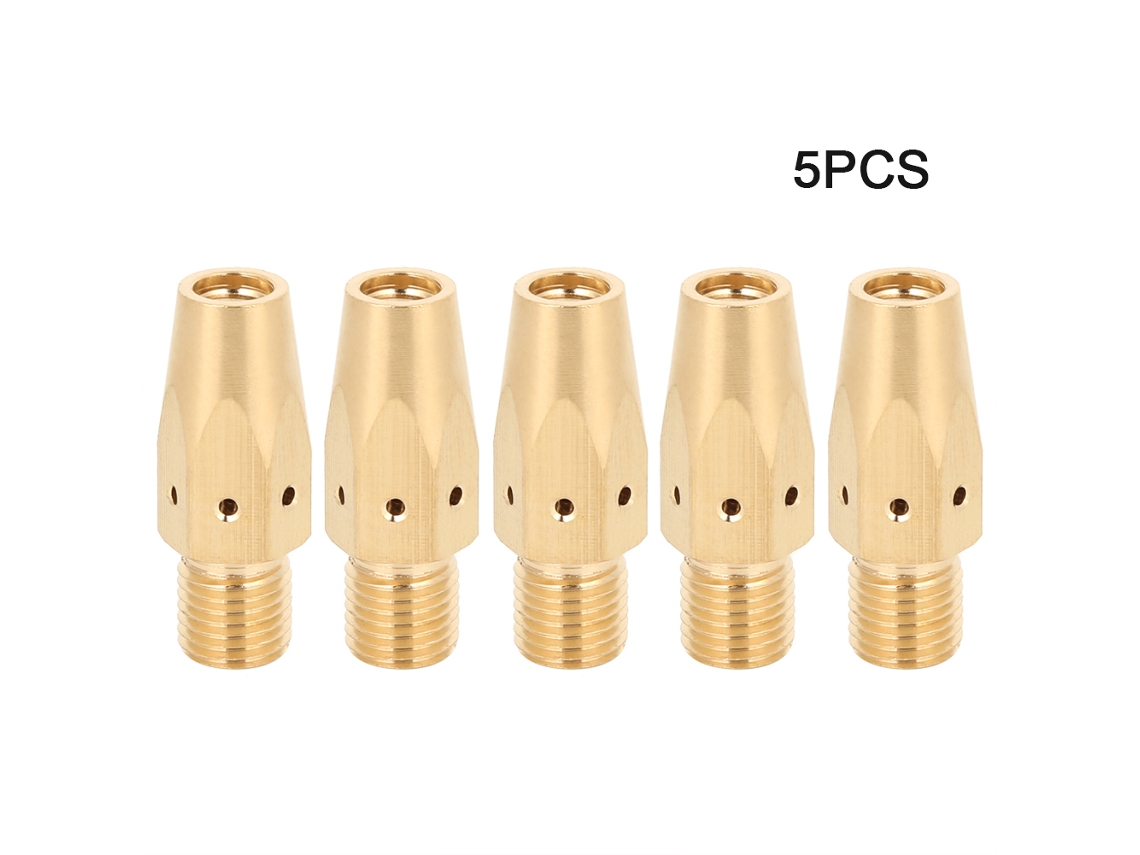Conjunto de 5 Pontas de Contato de Cobre para Pistola de Solda MIG, Acessórios para Miller M25/M40