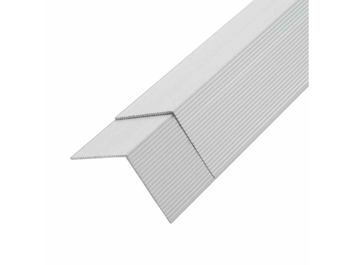 Decking Angle Trim, Decking Angle Trims Vidaxl Prateado Alumínio (n/a)