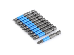 10pcs/set Bits Parafusadeira S2 Ph2 50mm Hex Magnética Anti Slip Ferramentas Elétricas