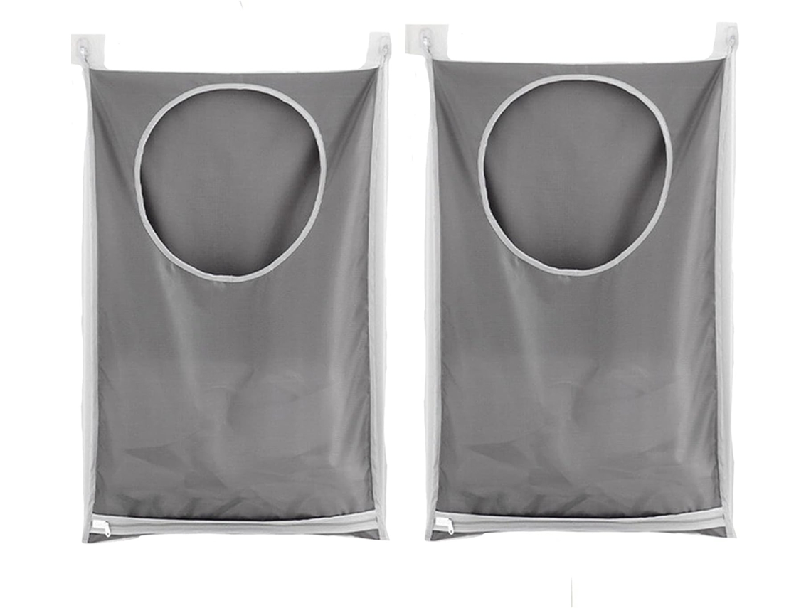 Conjunto de 2 Cestos Roupa Suja Grande com Saco BRILVIBERA