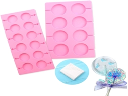 Lurelia Palitos De Papel, 2 Unidades, Redondo, Silicone, Para Doces E Cake Pops
