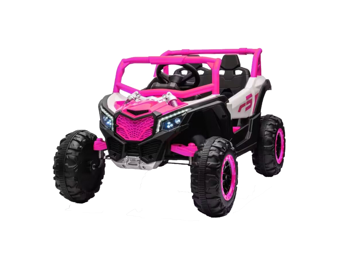 Carrinho Elétrico Infantil Utv 12v de 2 Lugares, 4x4, com Controle Remoto e Função Balanço, para Crianças de 3 a 6 Anos, Meninos e Meninas. TOPBRICO