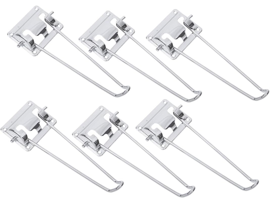 Lurrose Conjunto De 6 Pés Mesa Dobráveis Metal Resistentes Ao Desgaste, Substituíveis, Para Uso Doméstico Em Mesas De