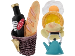 Pretyzoom Conjunto De 5 Ímãs Geladeira Em Resina Com Tema Comida, Criativos E Adoráveis, Ideais Para Decorar Geladeiras