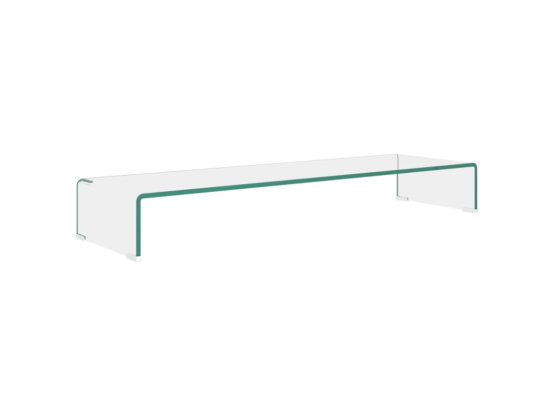 Tv Stand, Tv Stands Vidaxl Transparente Vidro (100 X 30 X 13 Cm)
