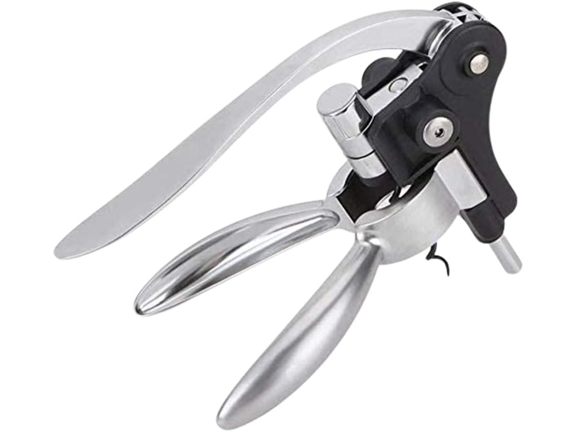 Saca-rolhas Para Vinho Com Cortador De Cápsulas, Design Elegante E Sofisticado Em Aço Inoxidável (prateado, Pacote Com 4 Unidades)