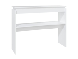 Console Table, Console Tables Vidaxl Branco Madeira Processada (n/a)