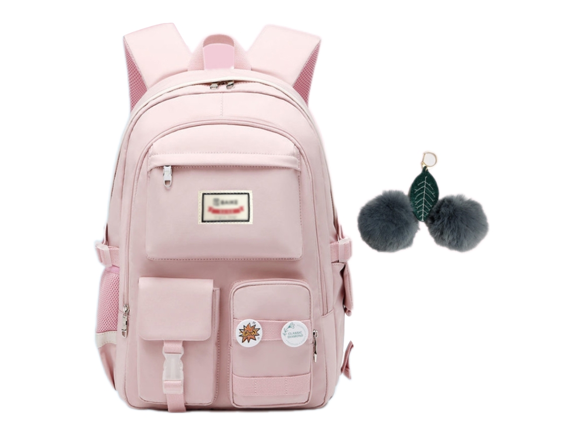 Mochila Escolar Oxford para Meninas Infantil À Prova D'água Casual com Compartimento Notebook 15,6"