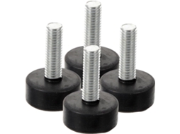 Conjunto De 4 Pés Borracha Ajustáveis Para Móveis, Resistentes, Antiderrapantes, Para Mesas E Armários, Com Parafusos