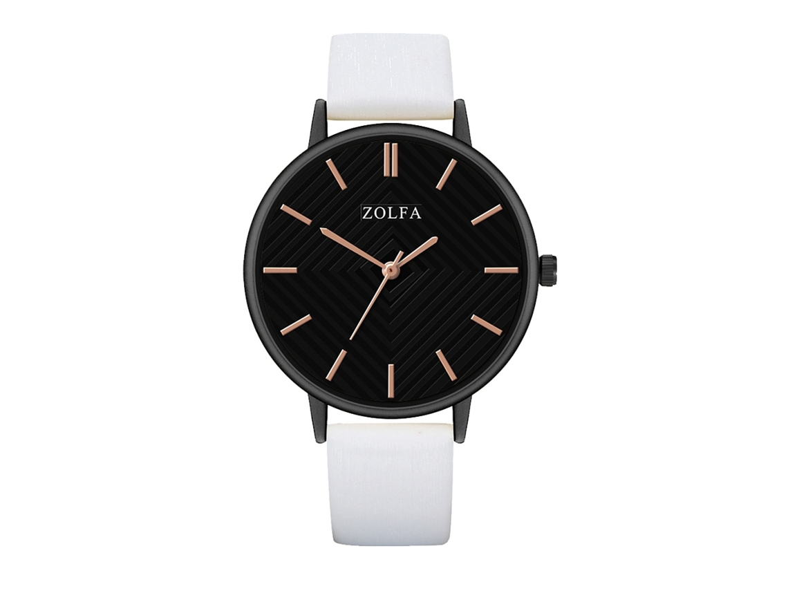 Reloj De Cuarzo Clásico Moda Estilo Empresarial Pareja Unisex Regalo (blanco)