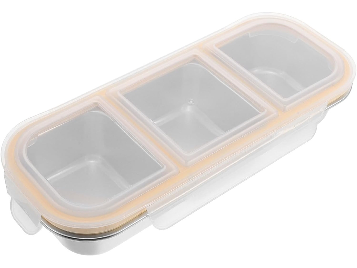 Marmita Bento Abaodam Com Vários Compartimentos, Em Aço Inoxidável, Design Leve E Portátil, Ideal Para Preparar