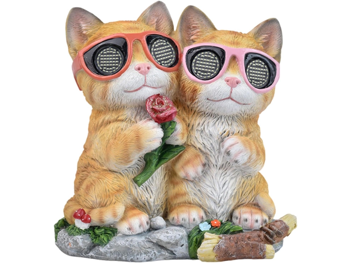 Estatueta solar SFUSHOS, com olhos giratórios