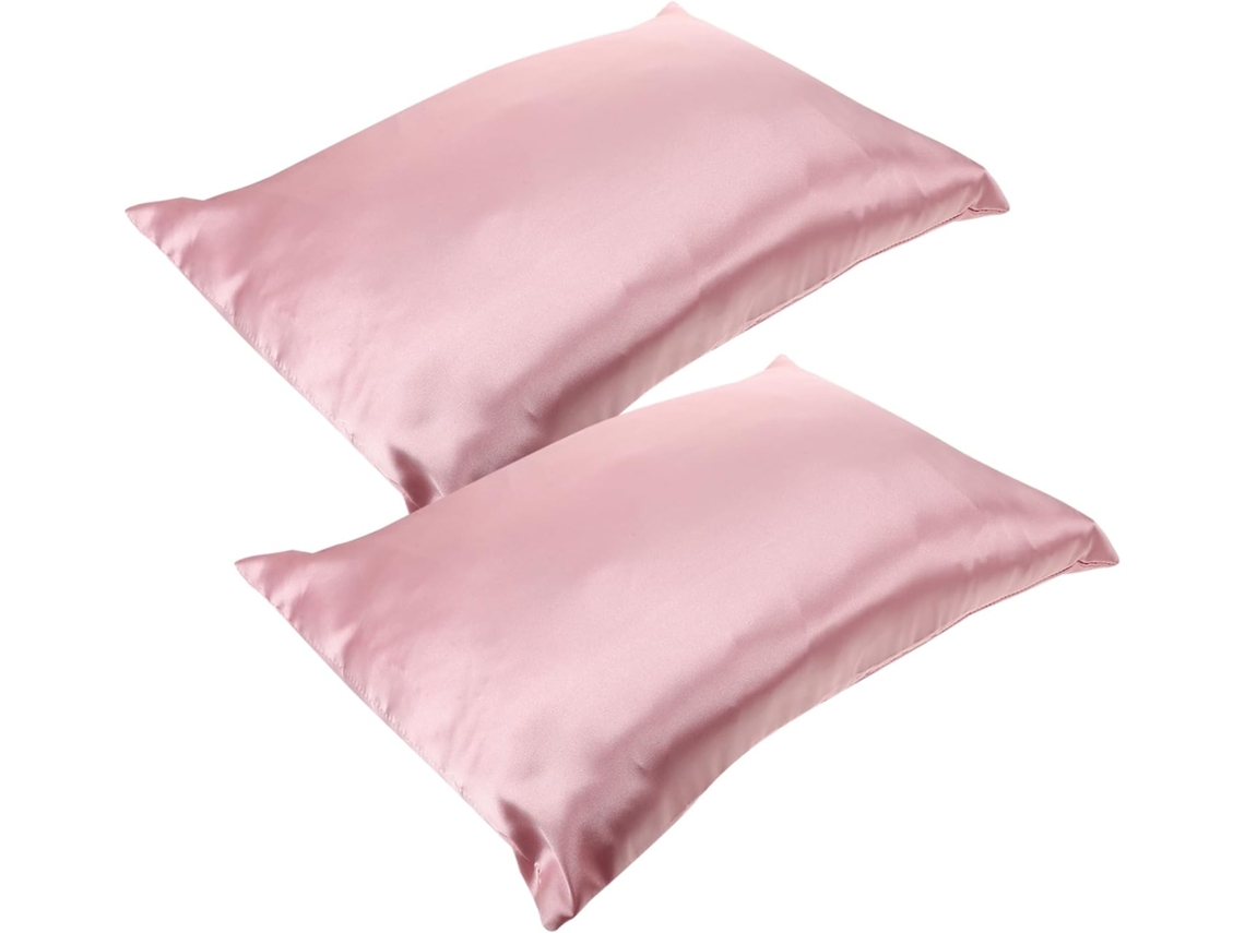 Conjunto de 2 Fronhas Cetim para Bebês com Zíper, Fronha Seda Artificial, Suave a Pele CHABERLU