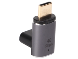 Adaptador Magnético Angular Direito Type-c, Transmissão De 40gbps, Banhado A Ouro