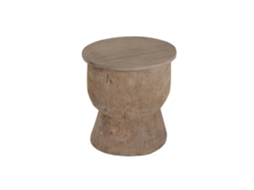 Mesa lateral feita de madeira reciclada, 49x49x52cm ALEXANDRA HOUSE LIVING