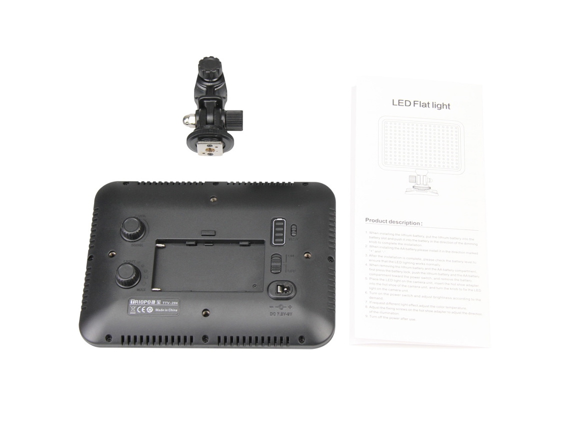 2026 luz Led para Cámara Triopo Ttv 204 Ultradelgada Regulable Panel Portátil Iluminación Fotografía Video