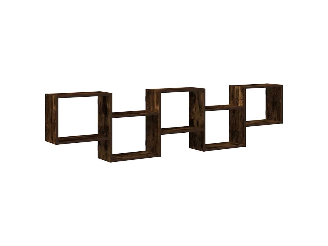 Wall Cube Shelf, Wall Cube Shelves Vidaxl Marrom Madeira Processada (n/a)
