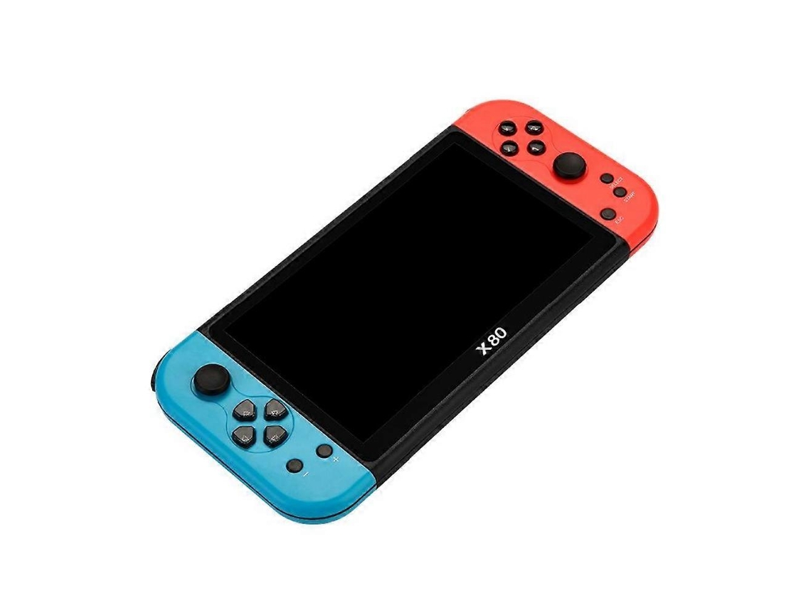 Console Portátil Retrô X80 com 20.000 Títulos Clássicos, 7 Polegadas AQUAFORGE