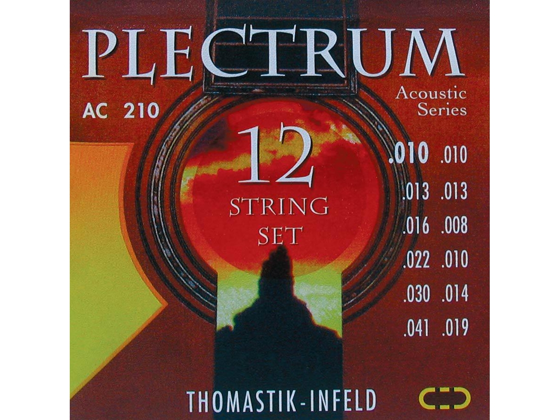 Thomastik String Set 12String Acoustic Bronze Flatwound 010
