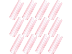 Packove Conjunto De 12-clipes Lençol Em Abs Transparentes E Rosa, Clipes Antiderrapantes Para Colchões E Sofás
