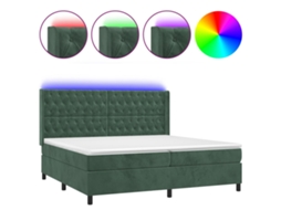 Box Spring Bed, Box Spring Beds Vidaxl Verde Veludo (200 X 200 Cm)