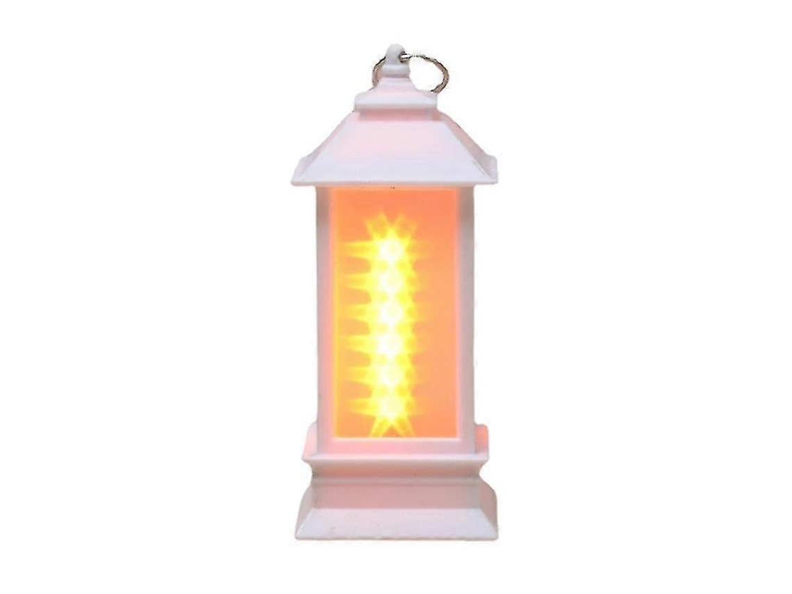 Lâmpada De Vento Auspiciosa De Natal, Enfeites Luminosos De Led Brancos Hengjian