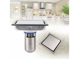 Ralo Chuveiro Inox 110x110mm com Tampa AQUAFORGE