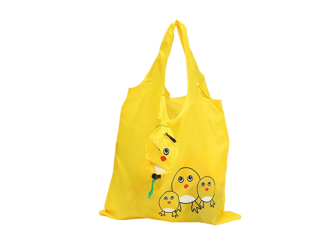 Sacola De Compras Grande, Resistente, Com Alça Firme, Estampa De Desenho Animado, Dobrável, Com Estampa De Animais, Ideal Para Guardar Frutas E O
