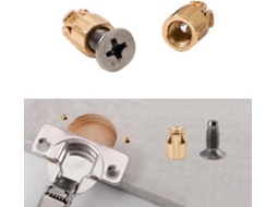Kit De Reparo Dobradiças Metal Expansíveis 6mm, Duráveis E Resistentes, Com Parafusos – Para Fixação Segura De Portas