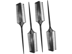 Conjunto De 4 Escovas Cabelo Dupla Face Mikikit, Resistentes A Altas Temperaturas, Ideais Para Tingir E Fazer Permanente