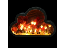 Luminária De Cabeceira Diy Tulip Cloud Com Espelho Hd, Reutilizável,