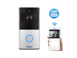 Lurelia Campainha Inteligente Wi-fi Tuya 1080p Com Câmara De 2mp E Sem Fios Para Ambientes Externos