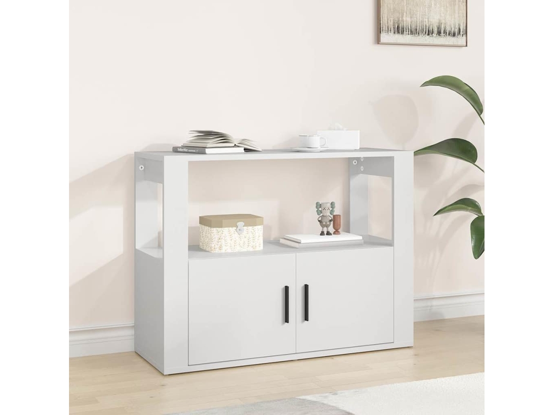 Vidaxl Aparador 80x30x60 Cm Derivados De Madeira Branco
