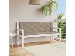 Vidaxl Almofadão P/ Banco De Jardim Tecido Oxford Cinzento-acastanhado