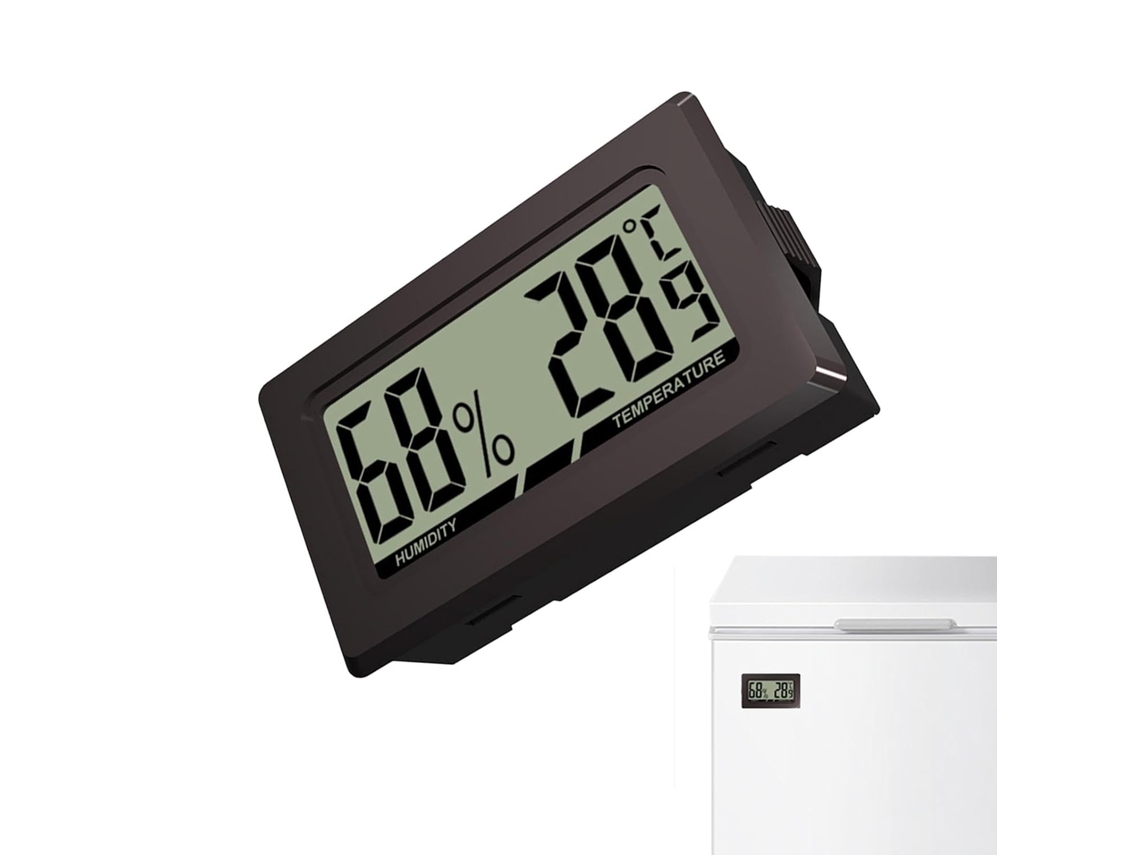 Termômetro Digital Genérico Para Ambientes Internos, De Interior, Lcd Pequeno, Medidor Temperatura E Umidade Lcd Aquaforge