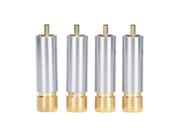 Conector Rca Auto bloqueante EOOCOO de latão dourado
